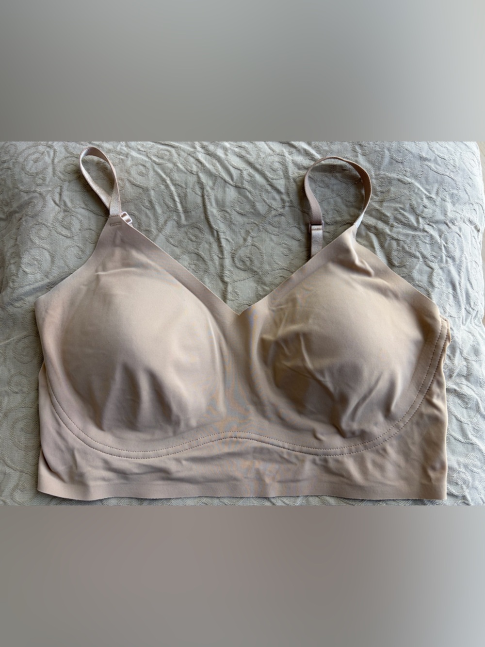 True & Co - Nude Wireless Triangle with Support